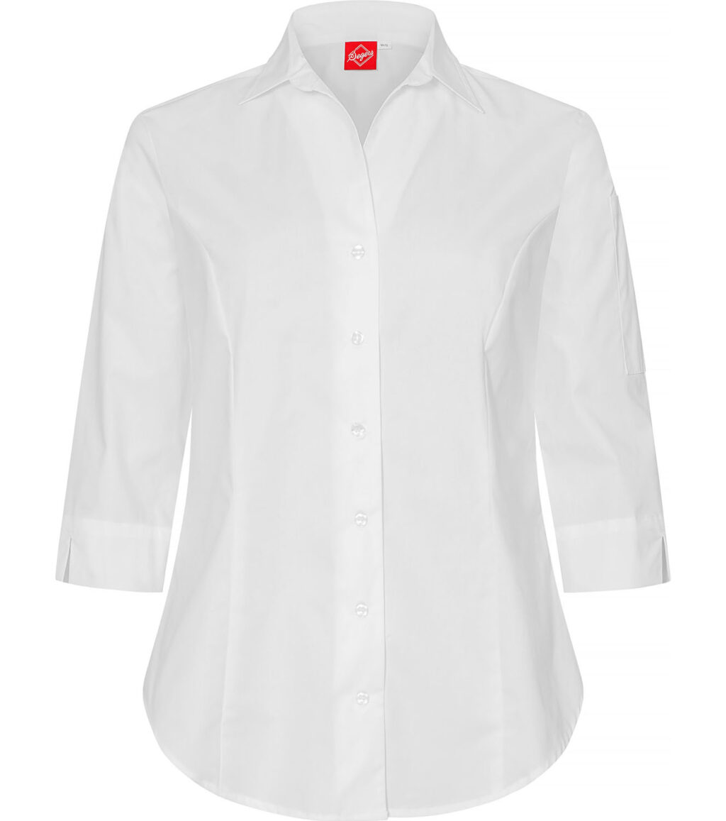 Overhemd stretch 3/4-mouw dames - 1228323
